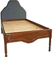 370 michiru 3\4 wooden bed